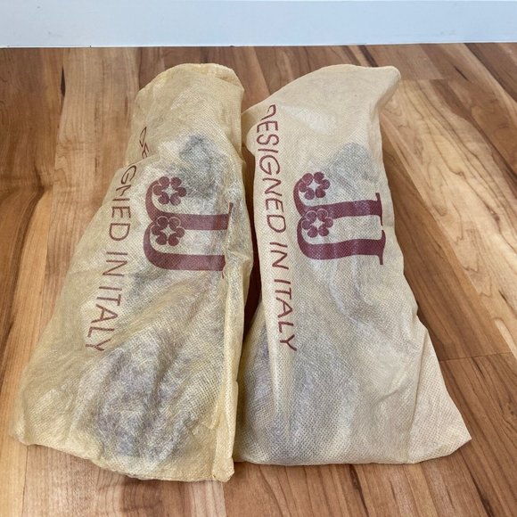 J J Designed In Italy Suede Purple Embroidered Heels Pump Size: 36 (US: 6) - Picture 10 of 10